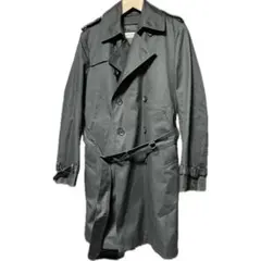 セール中 ナノユニバース 黒 ダブルブレスト トレンチコート インナーダウン付き