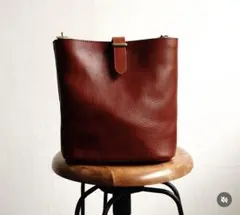 【新品未使用】LONA アコテショルダーM【テラコッタブラウン】 ACOTE shoulder-M