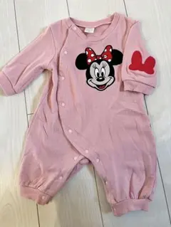 バースデイ　futafuta ミニーマウス刺繍カバーオール70cm