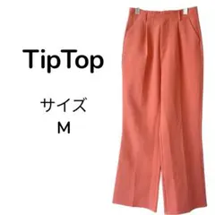 Tip Top ティップトップ センター プレス セミフレア スラックス M