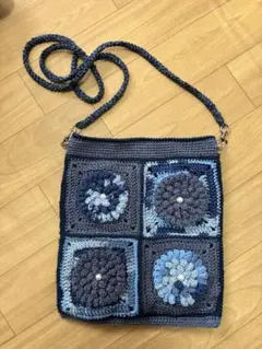 グラニースクエア 裏付き モチーフ編み かぎ針編み 花柄