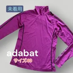 【最終価格】未着用 アダバット adabat ゴルフハイネックシャツ ピンク L