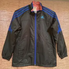 アディダスadidasウィンドブレーカー　ジップアップジャケット　キッズ140