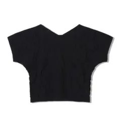 半袖　Tシャツ　レディース　バレエ　ヨガ　ウェア　トップス　黒　ブラックのサムネイル