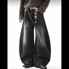 SHEIN ヴィンテージウォッシュ加工デニム