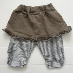 スカッツ ボーダー 茶色 90