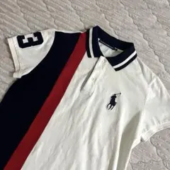 美品　ラルフローレンゴルフ　半袖ポロシャツ　ラインのサムネイル