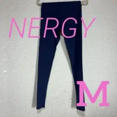 超美品　NERGY ヨガレギンス ネイビー PEACEロゴのサムネイル