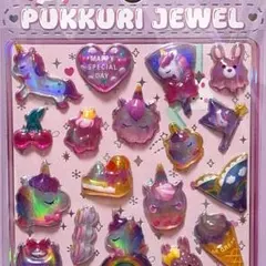 ぷっくり ジュエル シール　ユニコーン　スイーツ