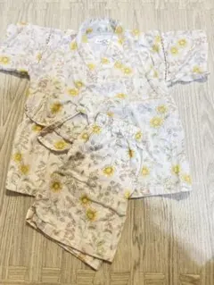 花柄コットン甚平 95cm