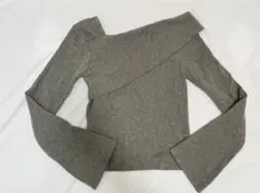 クラシカルエルフ 2WAYアシンメトリーオフショルダーリブニット