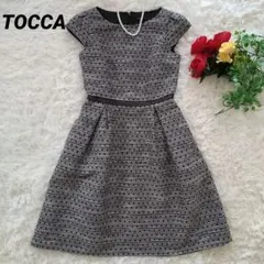 TOCCA ワンピース　オケージョン　食事会　ラメ　ツイード　Sサイズ