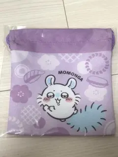 ちいかわ 巾着 モモンガ ちいかわ缶バッジ くら寿司 コラボ
