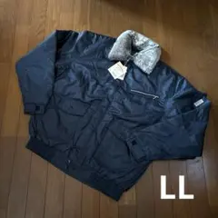 新品❤防寒ジャケット パイロットジャンパー ドカジャン 襟ボア 作業服LLサイズ