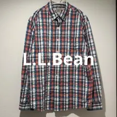 llbean 長袖 ボタンダウンシャツ チェック柄 エルエルビーン 羽織り