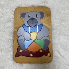 木製パズル クマ　知育玩具のサムネイル