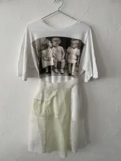 ヴィンテージ フォトプリント　セピア　tシャツ toro otoe 即興のサムネイル