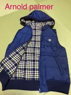 【美品】アーノルドパーマー　リバーシブル　ダウンベスト