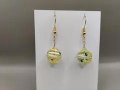 水風船　ヨーヨー　ピアス　イヤリング　チャーム　夏　黄色のサムネイル