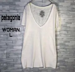 【ヴィンテージ】パタゴニア　Tシャツ レディースL オーガニックコットン