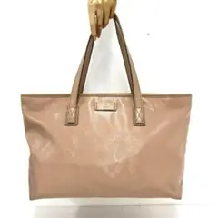 大人気☆GUCCI☆グッチ☆トートバッグ☆GGインプリメ☆PVC☆ピンクベージュ
