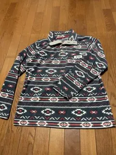 LOGOS 幾何学模様 フリース トップス