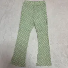 coca 花柄　パンツ　グリーン　Lサイズ