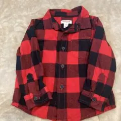 クリスマス　一歳半Cat & Jack 赤黒チェックチェック18M