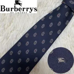 極美品✨バーバリーズ ネクタイ ペイズリー 幾何学模様 シルク100% ブラウン 極美品バーバリー BURBERRY ネクタイ パターン柄 極美品