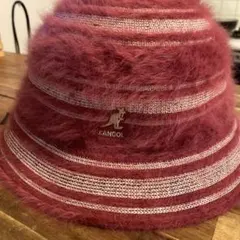 本日発送‼️新品未使用KANGOL ワインレッド ストライプ バケットハット