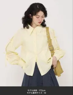 タックリボン袖 ブラウス TINA：JOJUNのサムネイル