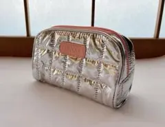 【早い者勝ち/新品未使用】クリニーク キルティングポーチ シルバー ピンク
