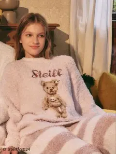 ジェラートピケ Steiff ルームウェア ソックス ルームシューズ