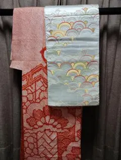 総絞り振袖と袋帯セット