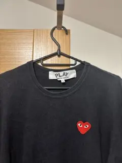 PLAYコムデギャルソン ブラック Tシャツ Lサイズ