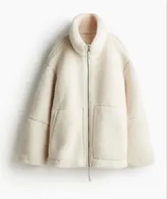 h&mルーズテディジャケット