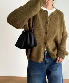 CANAL JEAN ニットカーディガン