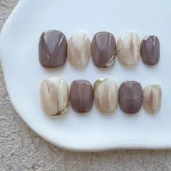 【NO.157】ベリーショート ニュアンスネイル ウェディングネイル 淡色