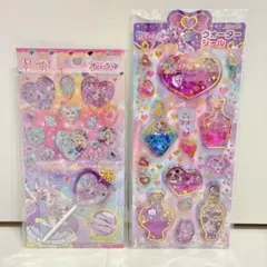 2点セット♥︎名探偵プリキュア♥︎ウォーターシール♥︎キャンディチャームシール