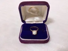 昭和レトロ ヴィンテージ K18 18金 指輪 リング 真珠 パール RING