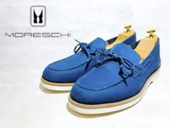 イタリア製【未使用】MORESCHI 高級 デッキシューズ ヌバック UK6.5