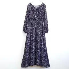 美品 MISCH MASCH 小花柄ウエストシャーリングワンピース