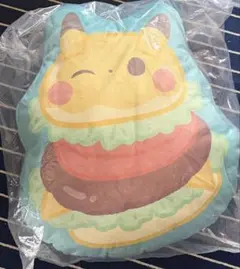 一番くじ　ポケピース　D賞　ピカチュウ　プリントクッション