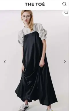 【新品未使用】THE TOÉ ブラックキャミワンピース
