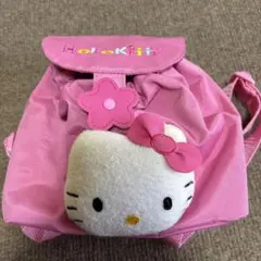 レトロ　1998年Hello Kitty ぬいぐるみ付きリュックサック