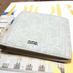 Dior 二つ折り財布 ベージュ