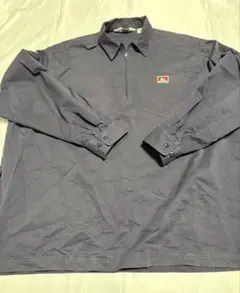 BEN DAVIS ハーフジップ ワークシャツ ネイビー M ベンデイビス