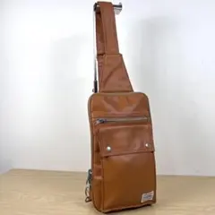 PORTER ポーター　キャメル　フリースタイル ボディバッグ