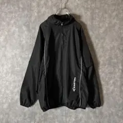 EASTON ハーフジップ ナイロンジャケット XL ブラック 裏メッシュ