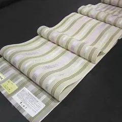 新品未仕立 正絹 米沢織 米沢紬着尺【雪国紬 白倉】老舗・渡源織物